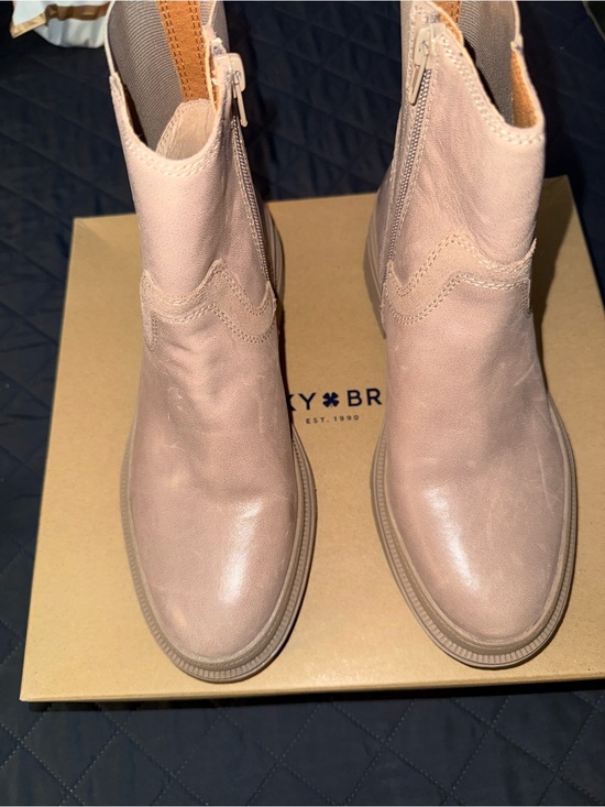Lucky Brand Shoes - Lucky Brand Blush Pink Leather Ankle Booties
